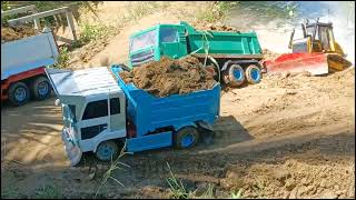 Amazing RC Dozer Komatsu D65PX Stuck [upl. by Seuqramed]