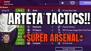 ARTETA TACTICS FM MOBILE 23 ARSENAL RECREATION [upl. by Delfeena]