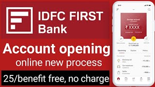 IDFC bank zero balance account opening online  idfc first bank account opening online  IDFC bank [upl. by Davita610]