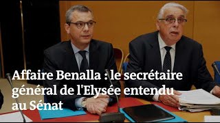 Affaire Benalla  ce qua dit le secrétaire général de lElysée [upl. by Birdie]