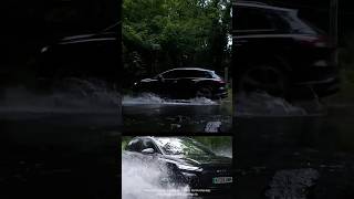 Audi Q4 etron mythbusting can you get an electric car wet  Autocar  Promoted shorts ev [upl. by Ahsercal457]