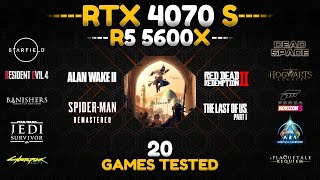 RTX 4070 Super  Ryzen 5 5600x  Test in 20 Games [upl. by Roxane552]