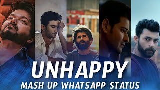 😢 Unhappy mash up Whatsapp StatusSad statusAlone whatsapp statusmood off statusHifi cuts [upl. by Millard]