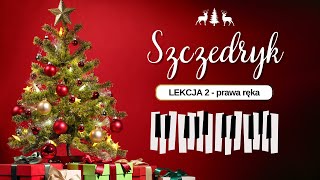 SZCZEDRYK prosta wersja kolędy na pianino  LEKCJA 24 [upl. by Lester]