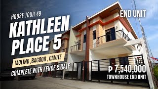 House Tour 49  Complete Finish House amp Lot Molino Bacoor Cavite  Kathleen Place 5  End Unit [upl. by Llemor]