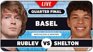 RUBLEV vs SHELTON • ATP Basel 2024 QF • LIVE Tennis Watchalong Stream [upl. by Guy]