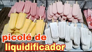 PICOLÉ CASEIRO DE FRUTAS NO LIQUIDIFICADOR VENDA A 1 REAL GANHE MUITO DINHEIRO COM ESSA RECEITA 👆 [upl. by Melamed]