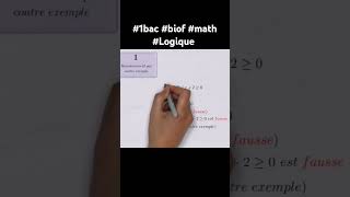 1bac biof logique sm maths raisonnement par contre exemple les types de raisonnement maths [upl. by Anaes224]