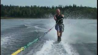 Expert water skiing how to slalom through the course [upl. by Carli]