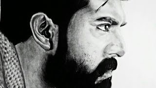 Ranga Stalam 1985 RAM CHARAN Realistic DRAWING [upl. by Erdried]