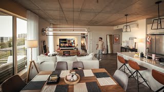 Modern Apartment Tech Tour  Living in a Condo 2023 [upl. by Lilak829]