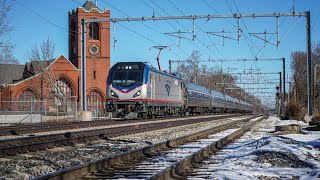 Presidents’ Day Northeast Corridor Trains  Attleboro MA and Mansfield MA 21924 [upl. by Oribel35]