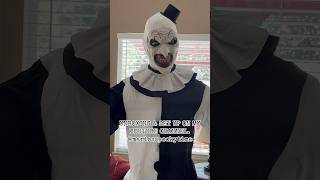 TERRIFIER ART THE CLOWN ANIMATRONIC FROM SPIRIT HALLOWEEN 🌼🌼🪚 arttheclown spirithalloween fyp [upl. by Edyth10]