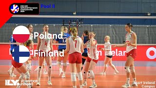 Full Match  Poland vs Finland  CEV U20 Volleyball European Championship 2024  Women [upl. by Aruasi]