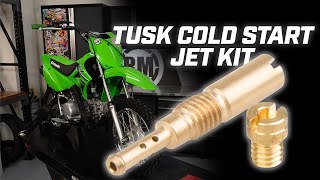 How To Install a Tusk Cold Start Jet Kit on a Kawasaki KLX110 [upl. by Aonian]