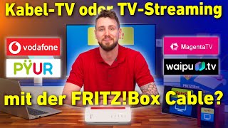 Fernsehen mit der FRITZBox via Kabel oder Internetleitung [upl. by Nosac]