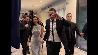 Kim Kardashian and Pete Davidson running from crowds at White House Correspondents Dinner [upl. by Draned]