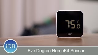 Elgato Eve Degree  HomeKit Enabled Temperature amp Humidity Sensor Review [upl. by Pownall334]