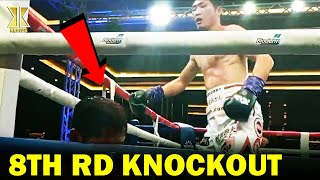 BREAKING 8TH RD KO  Froilan Saludar VS Keita Kurihara Fight HD Highlight [upl. by Elleved]