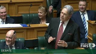 First speech of this term in the House from Rt Hon Winston Peters [upl. by Yahsram]