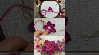 Easily create striking 3D embroidered flowers with this amazing trick Simplify your 3D embroidery [upl. by Von]