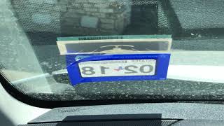 How to easily remove vehicle registration sticker from windshield [upl. by Annel938]