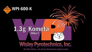 Wisley Pyrotechnics Inc WPI600K Kometa Part 1 amp 2 13g firework cake [upl. by Waltner591]