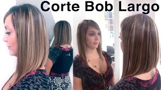 Corte de Cabello Estilo Bob Largo RAUL ROA ESTILISTA [upl. by Aihcela]