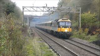 47712 takes 45118 through Hartford station in Cheshire 8th November2024 [upl. by Enitsed238]