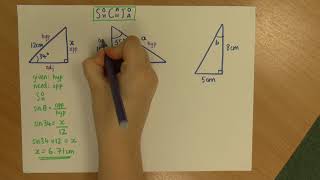 Trigonometry Finding missing sides and angles [upl. by Tavy260]