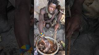 its Baboon Meals 🤤🔥 Enjoying hunts food After successful huntingculture bushmen africavillage [upl. by Maretz]