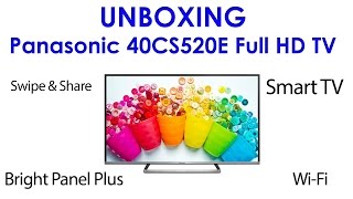 Panasonic 40CS520E unboxing [upl. by Ecyar]