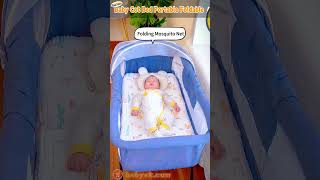 Baby Cot Bed Portable Foldable Your Travel Sleep Solution babycare cutebaby parentingtips baby [upl. by Brenton]