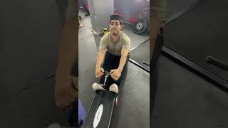 Rowing back sets gym workout routine video motivation viralvideo funny youtubeshorts comedy [upl. by Naerad]