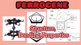 Ferrocene Mettalocene Strucure Bonding Propertes and Synthesis MO diagram of ferroceneMolecula [upl. by Narod]