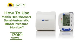 How to Use Mabis HealthSmart SemiAutomatic Blood Pressure Monitor  Digital BP Monitor [upl. by Ravi]