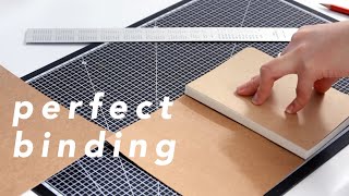 perfect binding  stepbystep no stitching amp book press needed [upl. by Loggia]