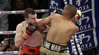 Jeff Horn vs Anthony Mundine 1st Round KO [upl. by Ynnavoj]