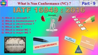 IATF 16949 2016 Part9  What is Minor and Major Non conformance  New mechanical mind [upl. by Sello]