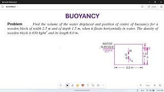 Buoyancy Numerical problem01 [upl. by Sateia110]