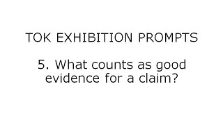 What Counts As Good Evidence For A Claim [upl. by Earleen82]