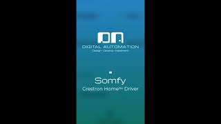 Crestron Home™ Somfy Driver [upl. by Cordy]