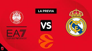 REAL MADRID BALONCESTOOLIMPIA MILANO  PREVIA y CLAVES de la EUROLIGA [upl. by Nnyre332]