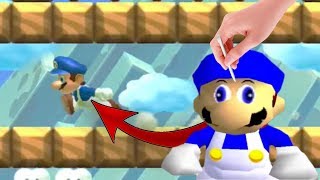 Play as SMG4 in Mario Maker Super Mario Maker mod [upl. by Spring153]