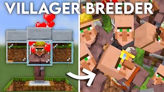 Automatic VILLAGER BREEDER Tutorial in Minecraft Bedrock 120 MCPEXBOX [upl. by Barmen858]