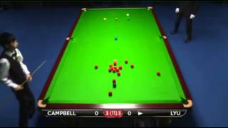 Marcus Campbell  Lyu Hoatian Full Match Snooker UK Championship 2013  Round 1 [upl. by Hong]