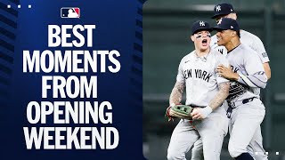 Best moments from an actionpacked MLB Opening Weekend [upl. by Barbour]