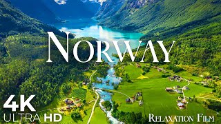 Norway 4K • Scenic Relaxation Film with Peaceful Relaxing Music and Nature Video Ultra HD [upl. by Nyltak]