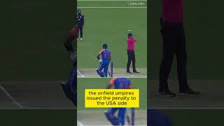 INDIA GET 5 RUNS COURTESY STOP CLOCK RULE indiavsusa iccrules icct20worldcup2024 [upl. by Beverle]