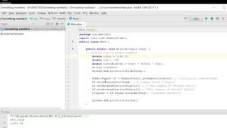 Java formatting numbers with NumberFormat [upl. by Budworth]